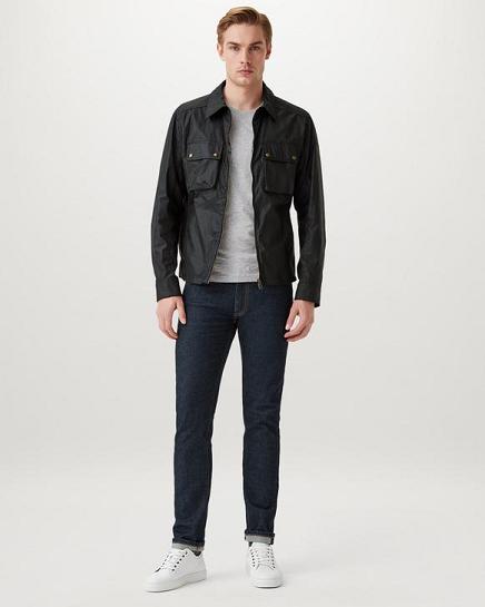 Veste Cirée Belstaff Homme Dunstall Noir Coton France NB0624398